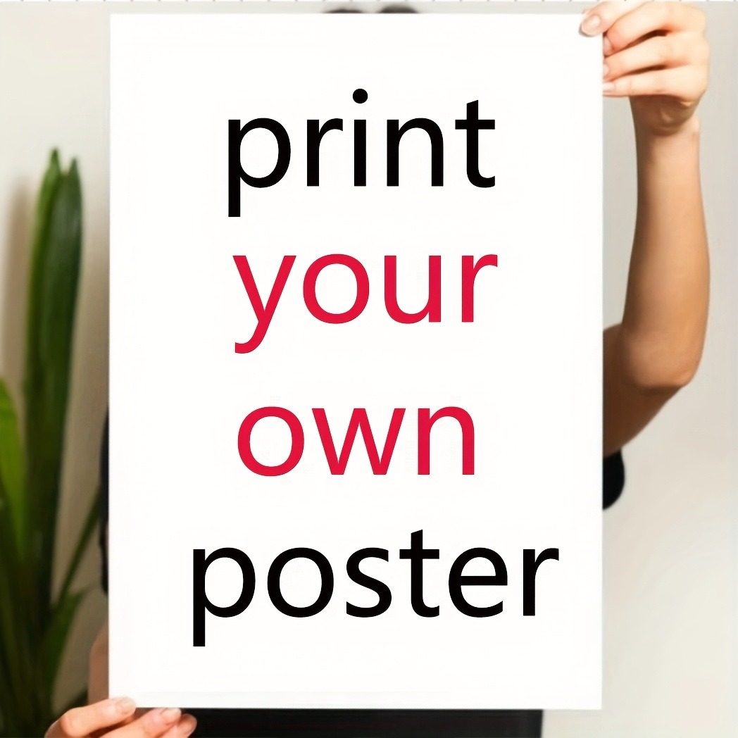 Home Decor Logo - 1 Stück individuelles, ungerahmtes Stoff-Wandposter, personalisiertes