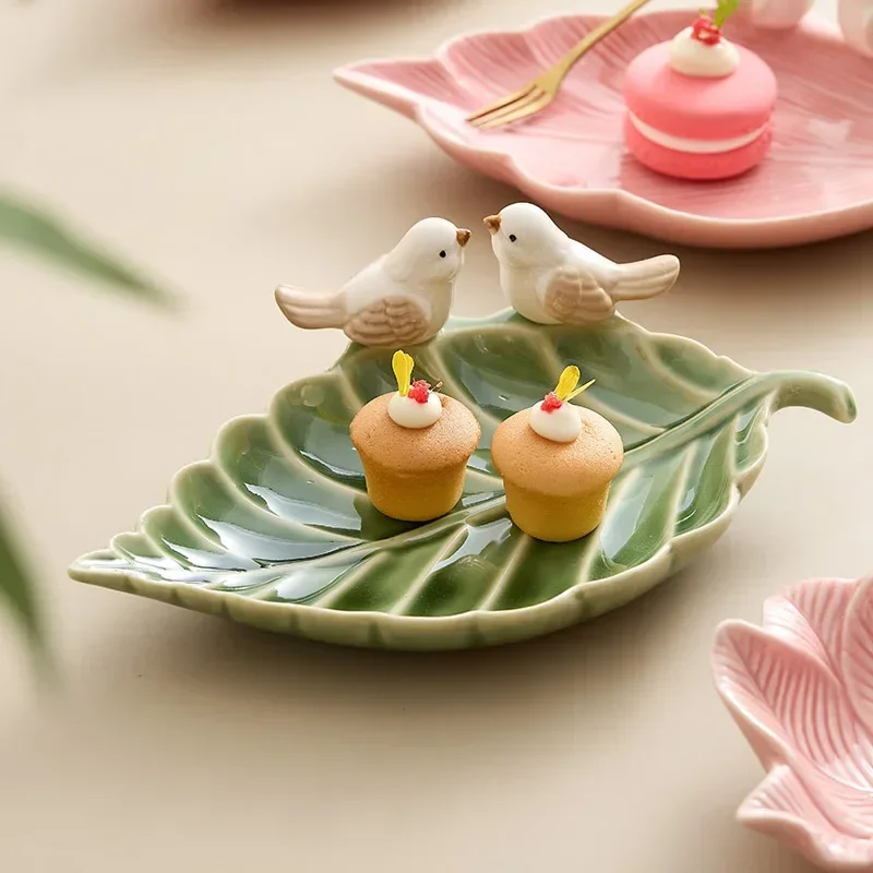 Ceramic Trinket Dish - Nette Vogel Tablett Keramik Schmuck Lagerung