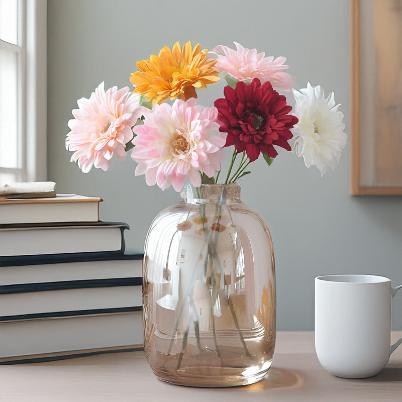 Home Decor Daisy - 17 Zoll einzelne Gerbera-Gänseblümchen-künstliche Blume, Heimdekoration,