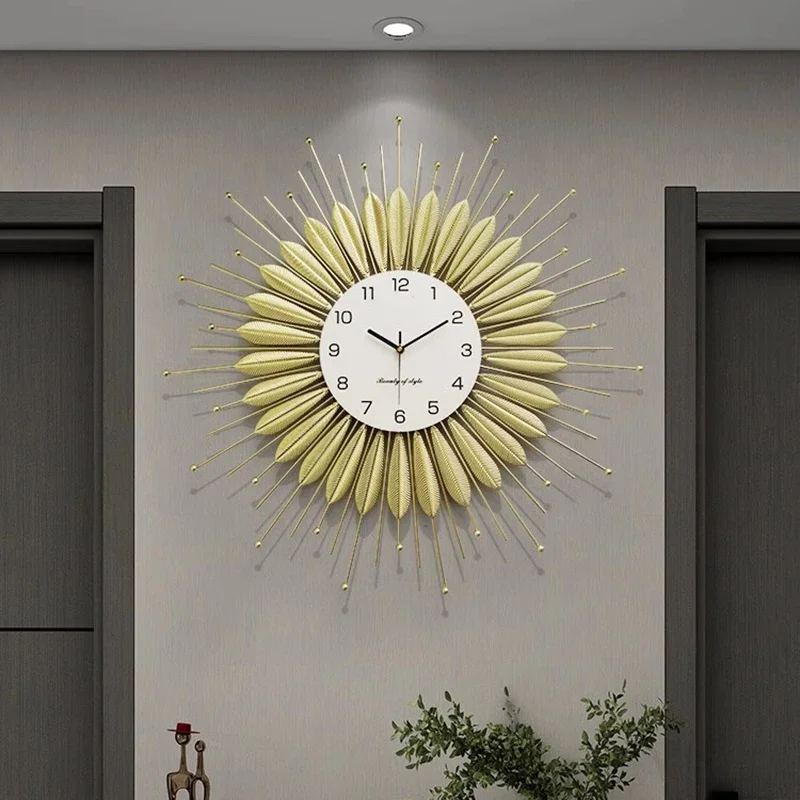Wall Clock Silent - Nordic Wohnzimmer Wanduhren Dekoration Schlafzimmer Metall