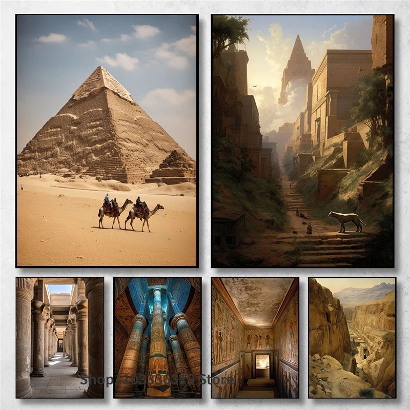 Home Decor Egypt - Alte Ägypten Landschaft große hypo style