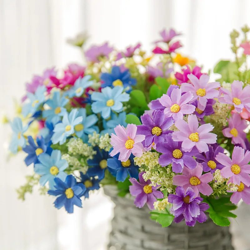 Home Decor Daisy - 32 cm künstliche Blume, springende Orchidee,
