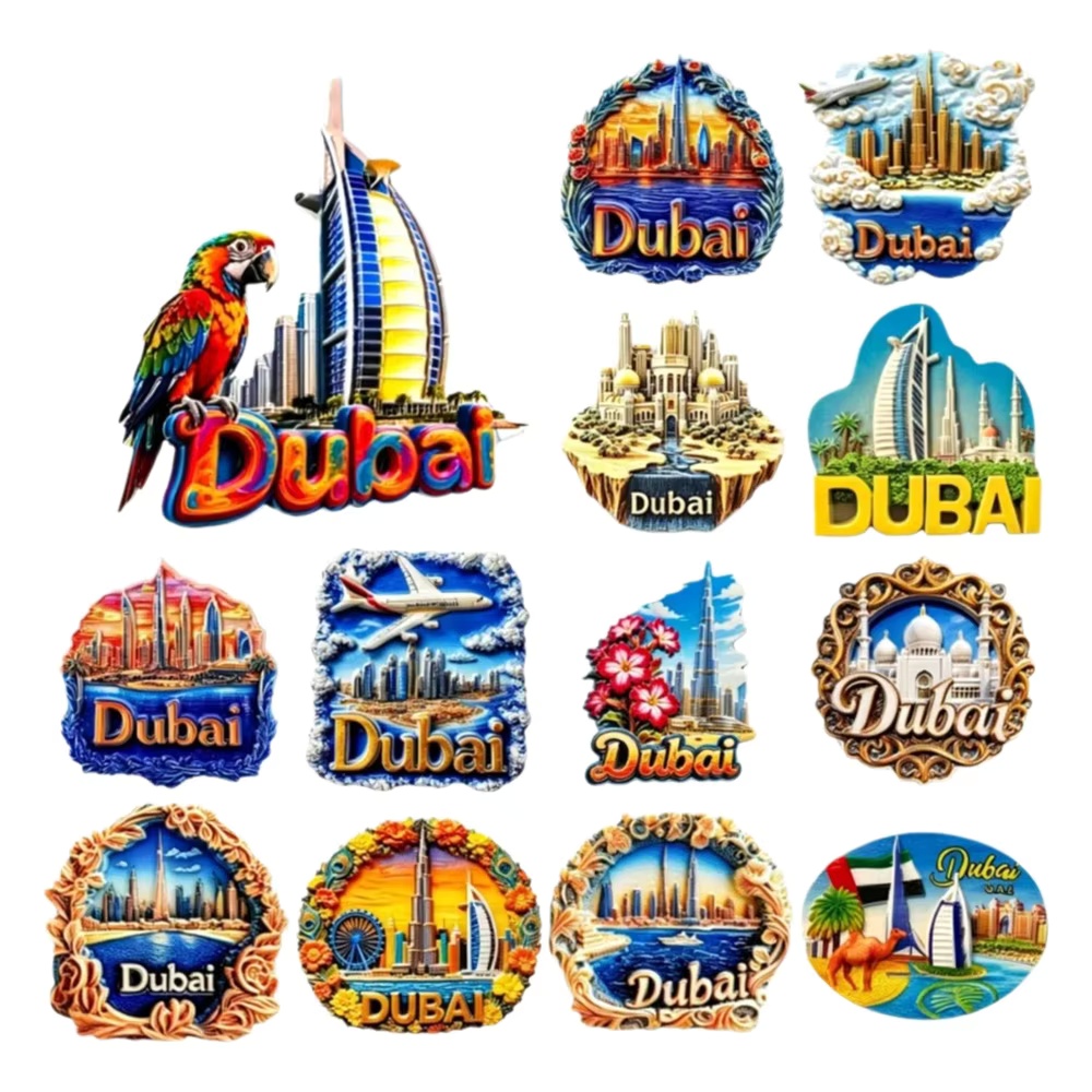 Home Decor Uae - 3D Harz Dubai Kühlschrankmagnet VAE Burj