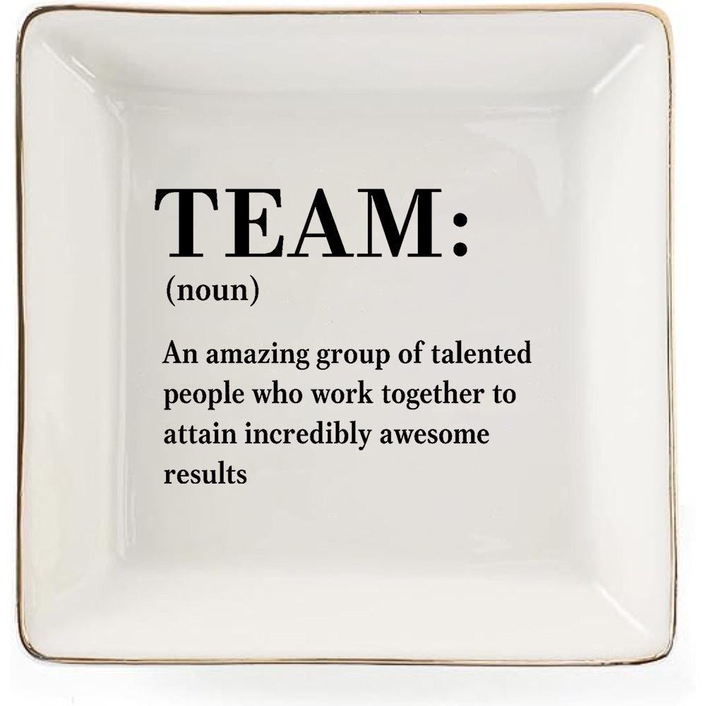 Ceramic Trinket Dish - Team-Themen Schmuckschale, Ringschale, Schmuckaufbewahrung – Ideales