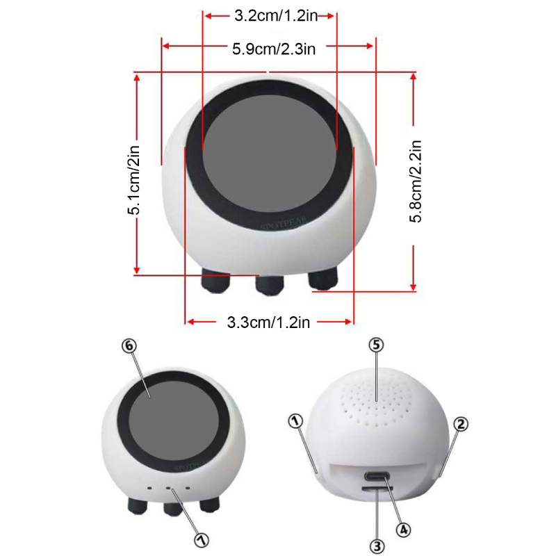 Home Decor Ai - KI-Sprachchat-Roboter DeepSeek XiaoZhi ESP32-S3 Entwicklungsboard LCD-Display