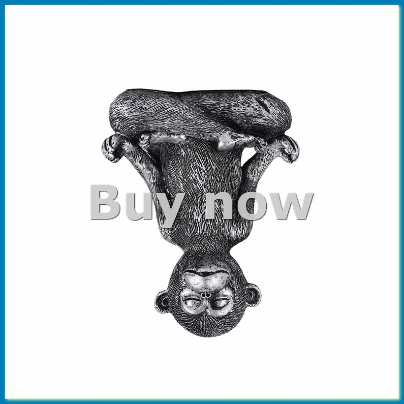 Home Decor Outdoor - Meditierende Affenstatue aus Kunstharz, Yoga-Buddha-Figur, dekorative