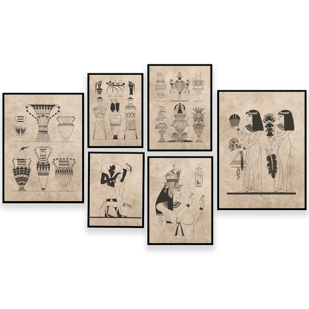 Vintage ancient egypt poster,  – Home Decor Egypt Bewertung und Preis