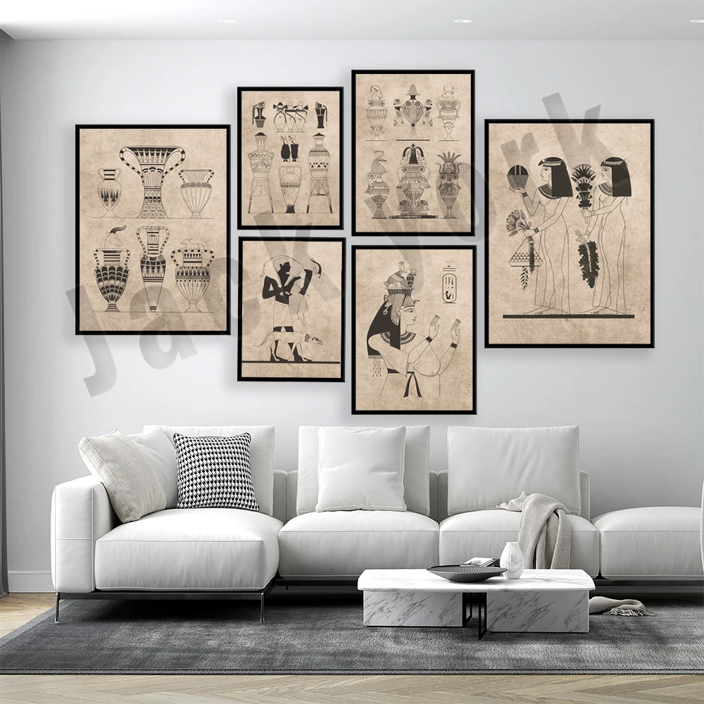 Vintage ancient egypt poster,  – Home Decor Egypt Bewertung und Preis