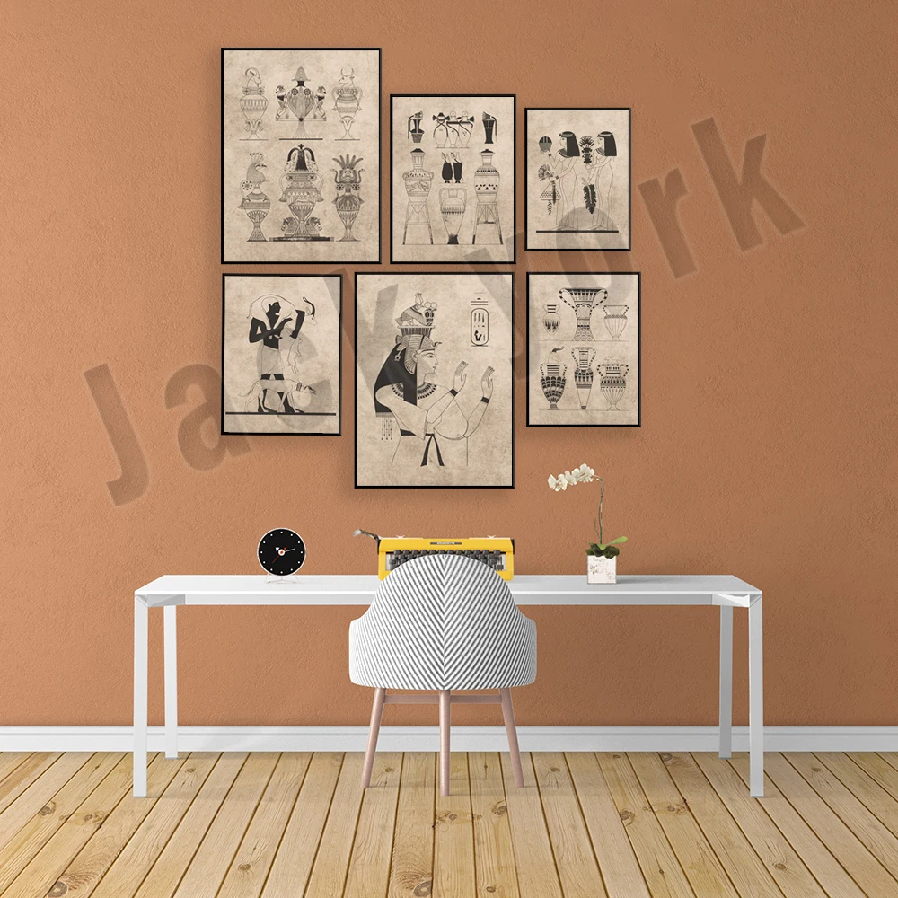 Vintage ancient egypt poster,  – Home Decor Egypt Bewertung und Preis