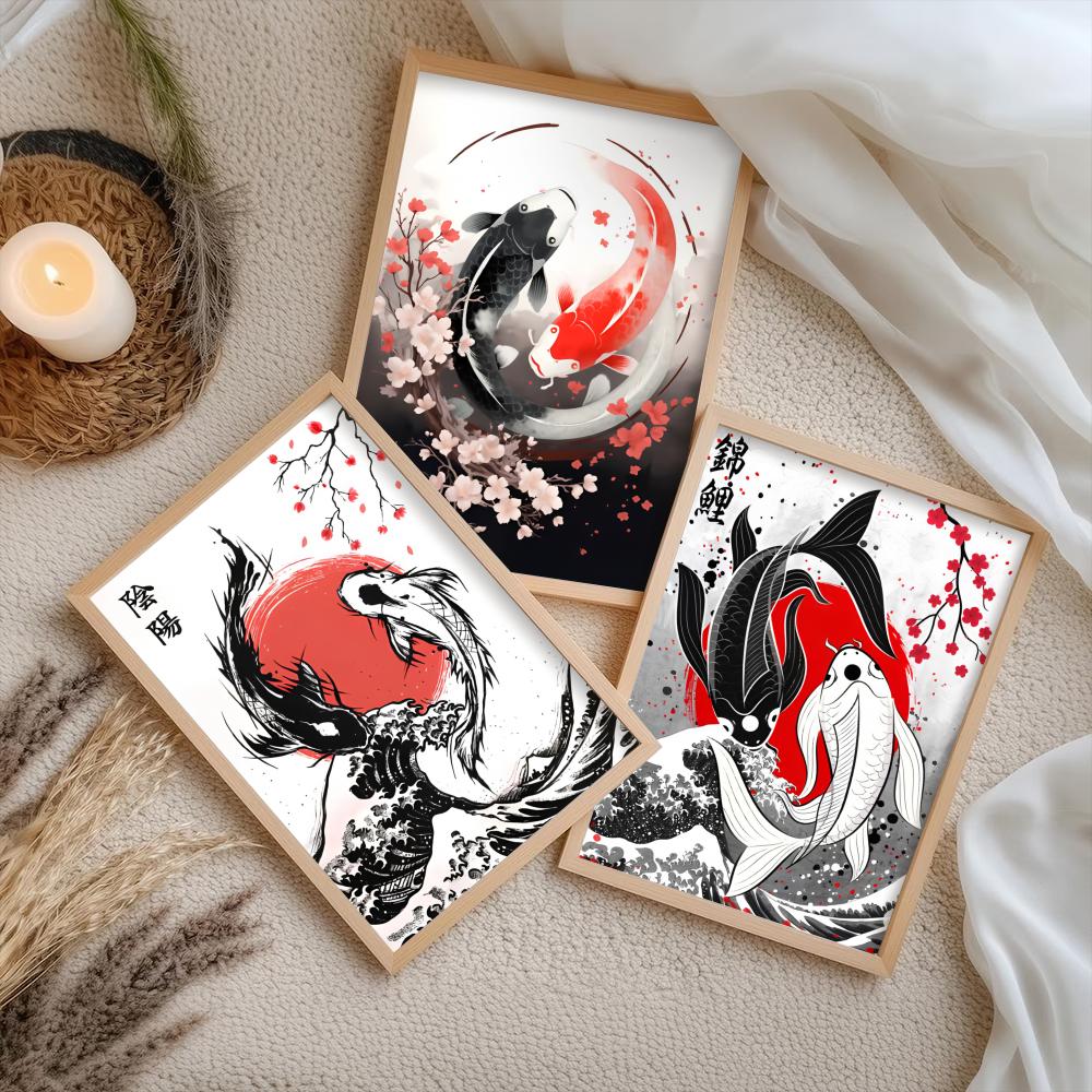 Glücksbringendes Koi-Poster HD – Home Decor Living Room Ideas Bewertung und Preis