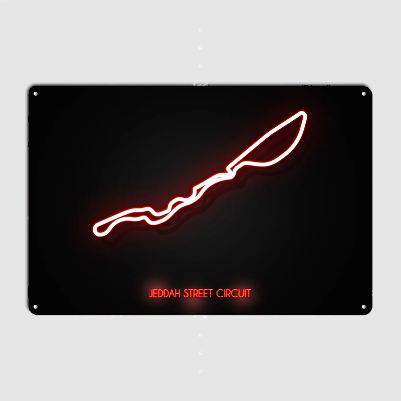 Jeddah Street Circuit Poster M – Home Decor Jeddah Bewertung und Preis