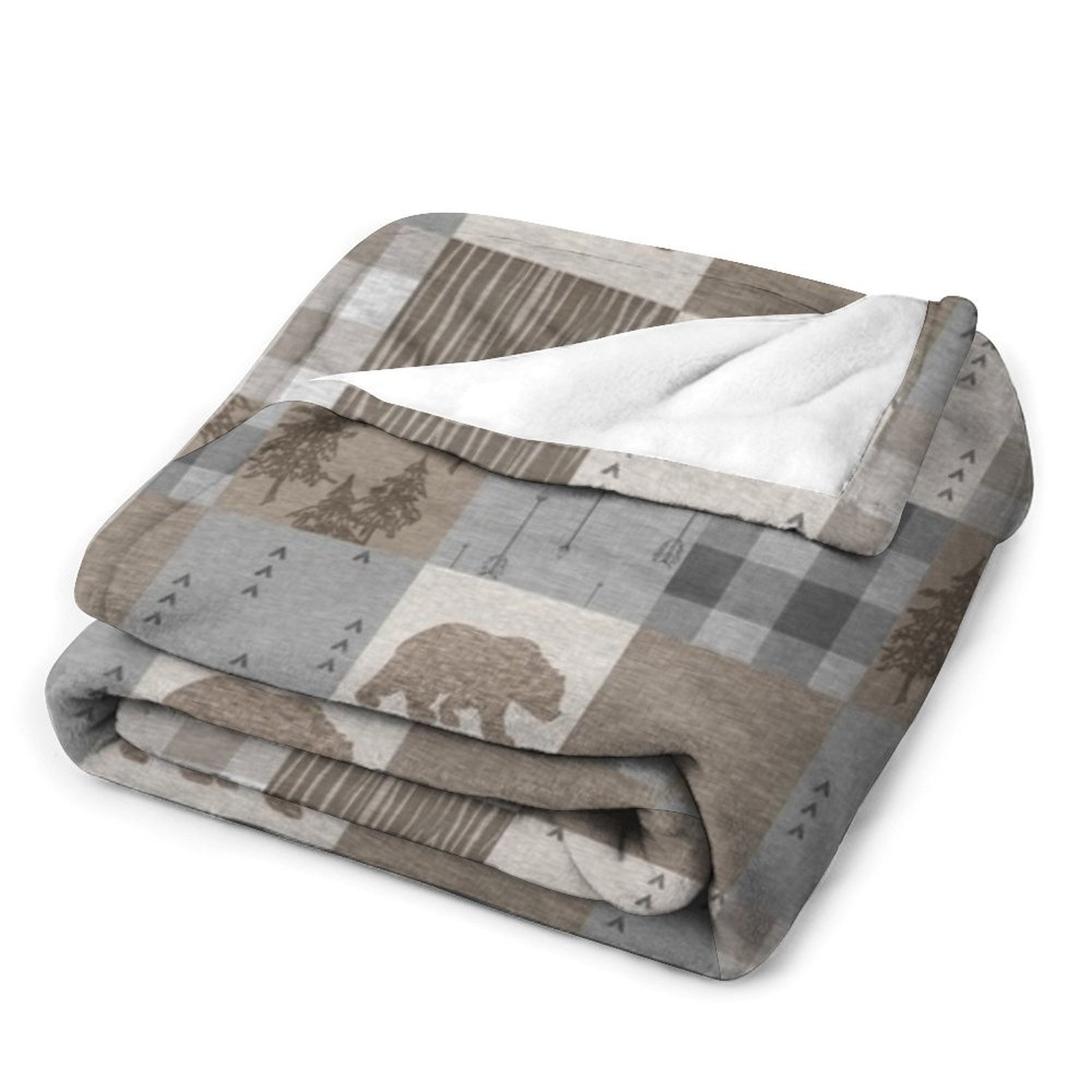 Bären-Patchwork - Rustikale Ne – Neutral Throw Blanket Bewertung und Preis