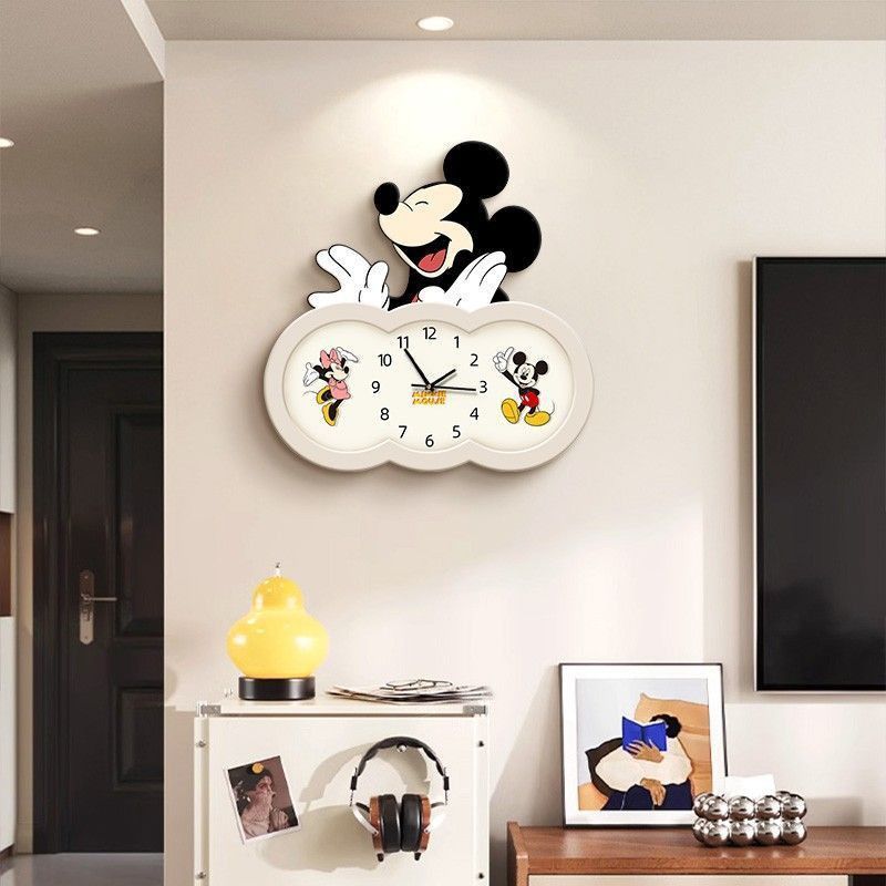 Mickey Cartoon Wanduhr Wohnzim – Wall Clock Silent Bewertung und Preis