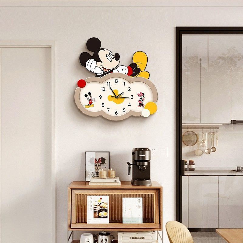 Mickey Cartoon Wanduhr Wohnzim – Wall Clock Silent Bewertung und Preis