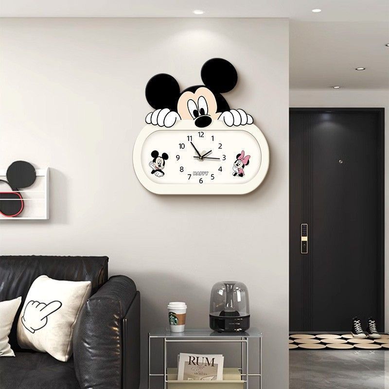 Mickey Cartoon Wanduhr Wohnzim – Wall Clock Silent Bewertung und Preis