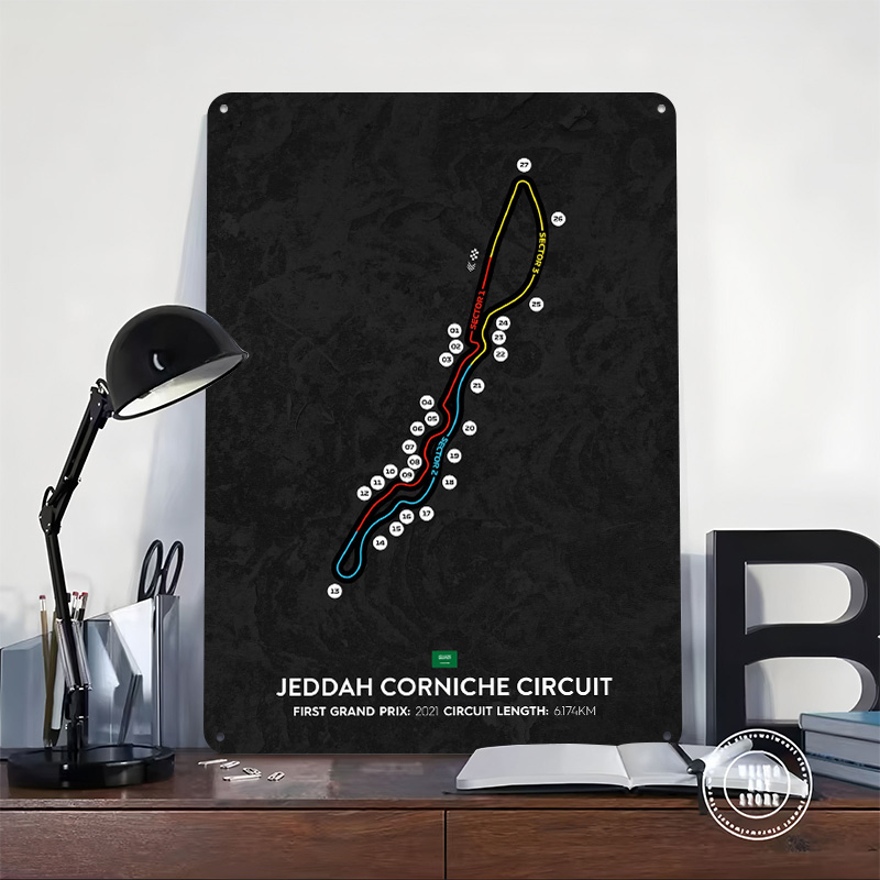 Jeddah Circuit 3D-Gedrucktes T – Home Decor Jeddah Bewertung und Preis