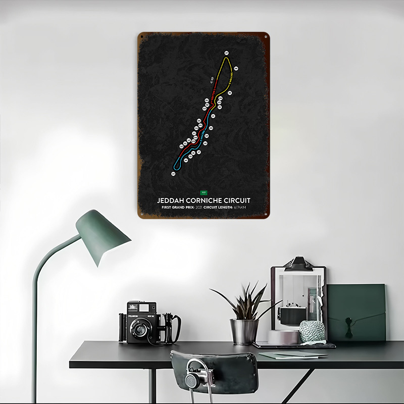 Jeddah Circuit 3D-Gedrucktes T – Home Decor Jeddah Bewertung und Preis