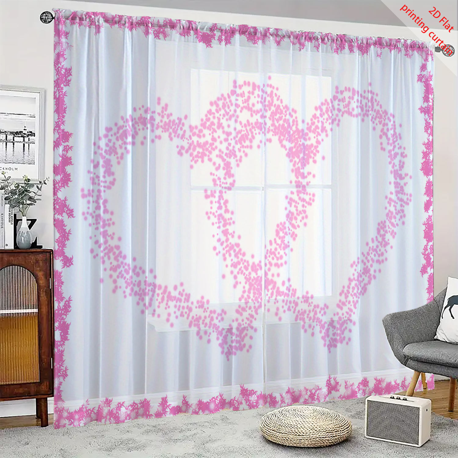 Herzförmiger Bedruckter Transp – Home Decor Youtube Bewertung und Preis