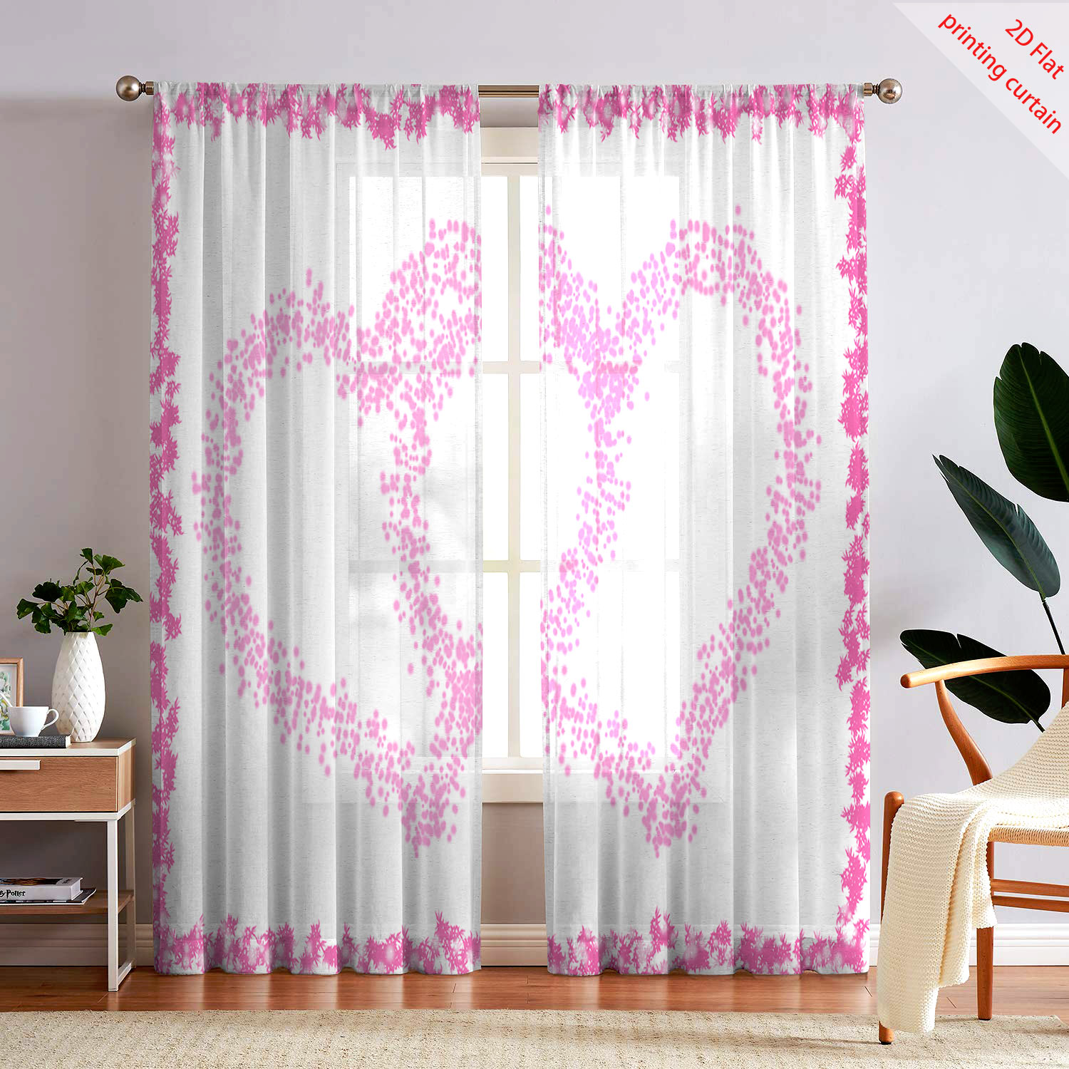Herzförmiger Bedruckter Transp – Home Decor Youtube Bewertung und Preis
