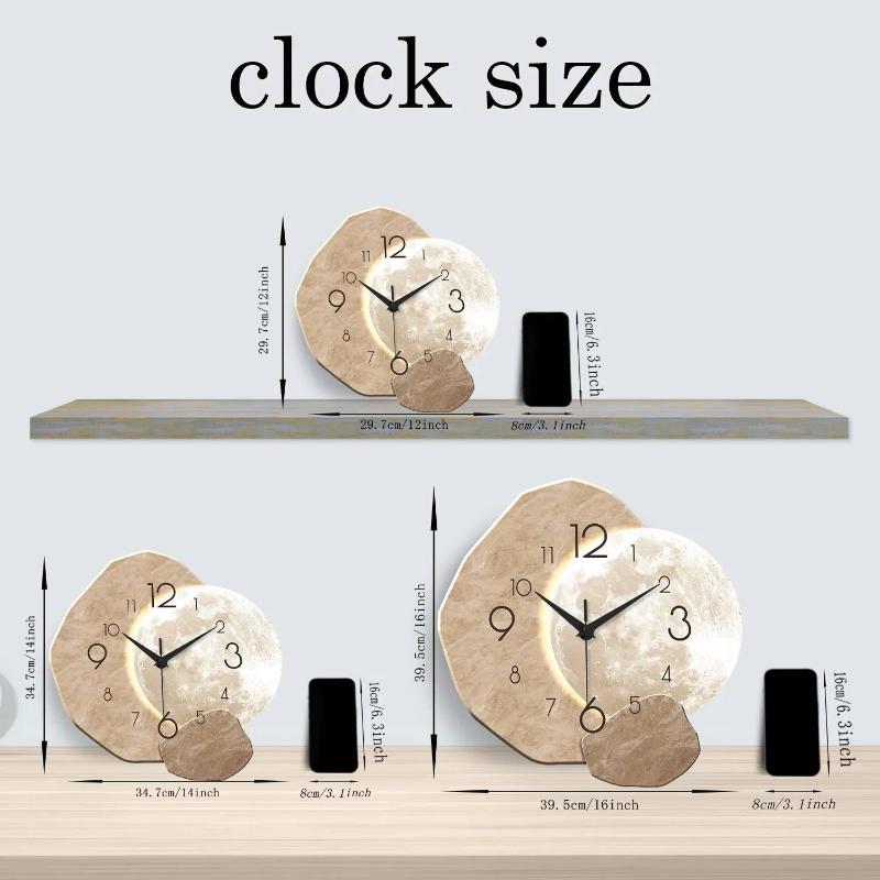 Minimalistisches Mond-Design,  – Wall Clock Silent Bewertung und Preis
