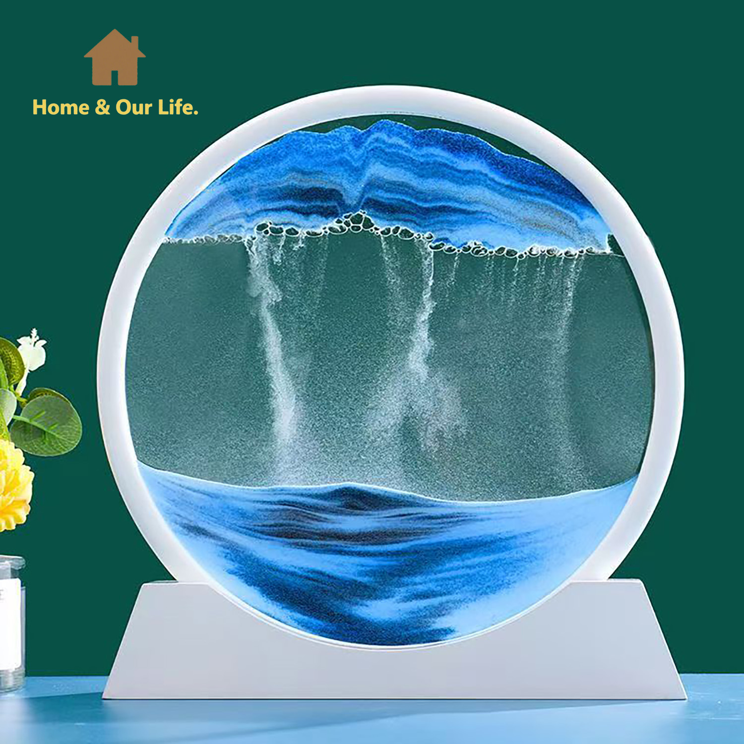 Dynamische 3D-Sandkunst mit fl – Yarn Home Decor Bewertung und Preis
