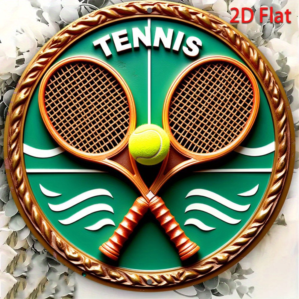 1-teiliges Retro-Tennis-Match- – Home Decor Logo Bewertung und Preis