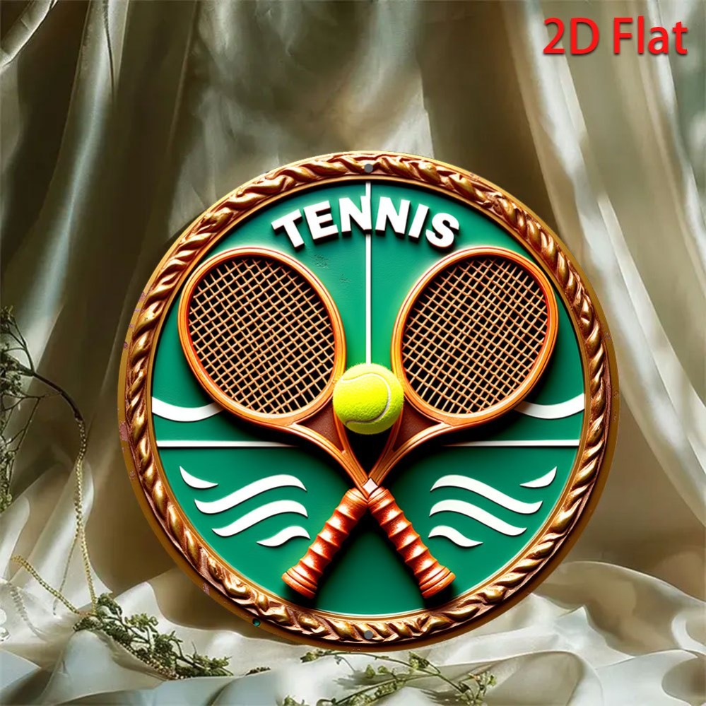 1-teiliges Retro-Tennis-Match- – Home Decor Logo Bewertung und Preis