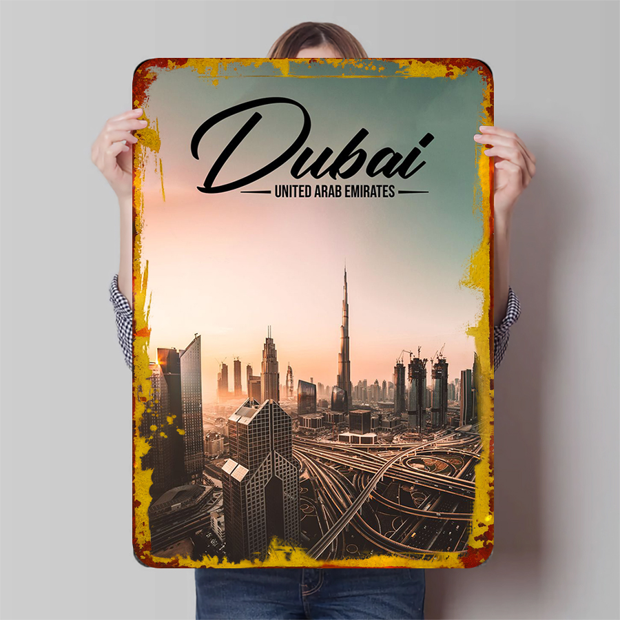 Dubai Stadtbild Metall Wandkun – Home Decor Uae Bewertung und Preis