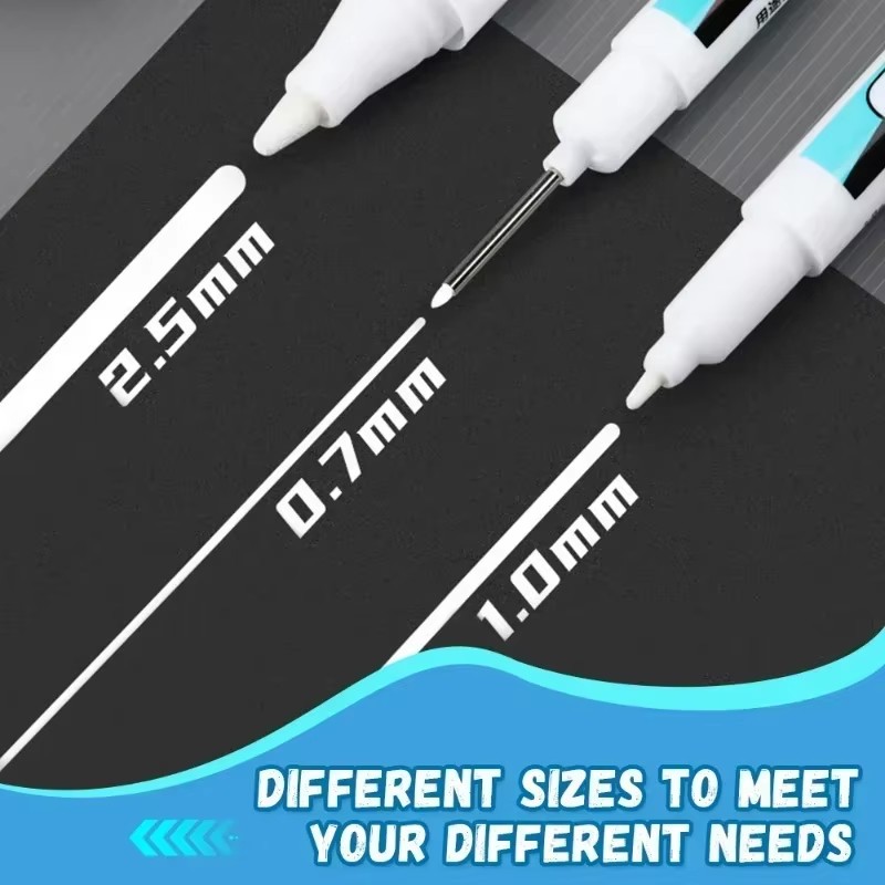0,7/1,0/2,5 mm weiße Permanent – Canvas Painting Bewertung und Preis