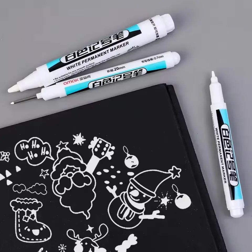 0,7/1,0/2,5 mm weiße Permanent – Canvas Painting Bewertung und Preis