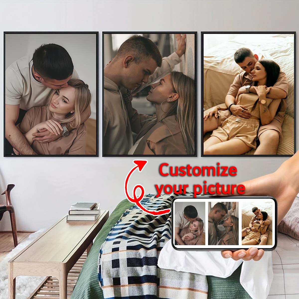 Triptychon - 2D-Foto-Holzrahme – Canvas Painting Bewertung und Preis