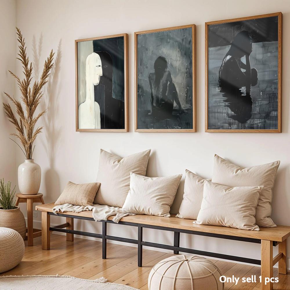 Dunkle Gemälde-Kunstdesign-Pos – Home Decor Living Room Ideas Bewertung und Preis