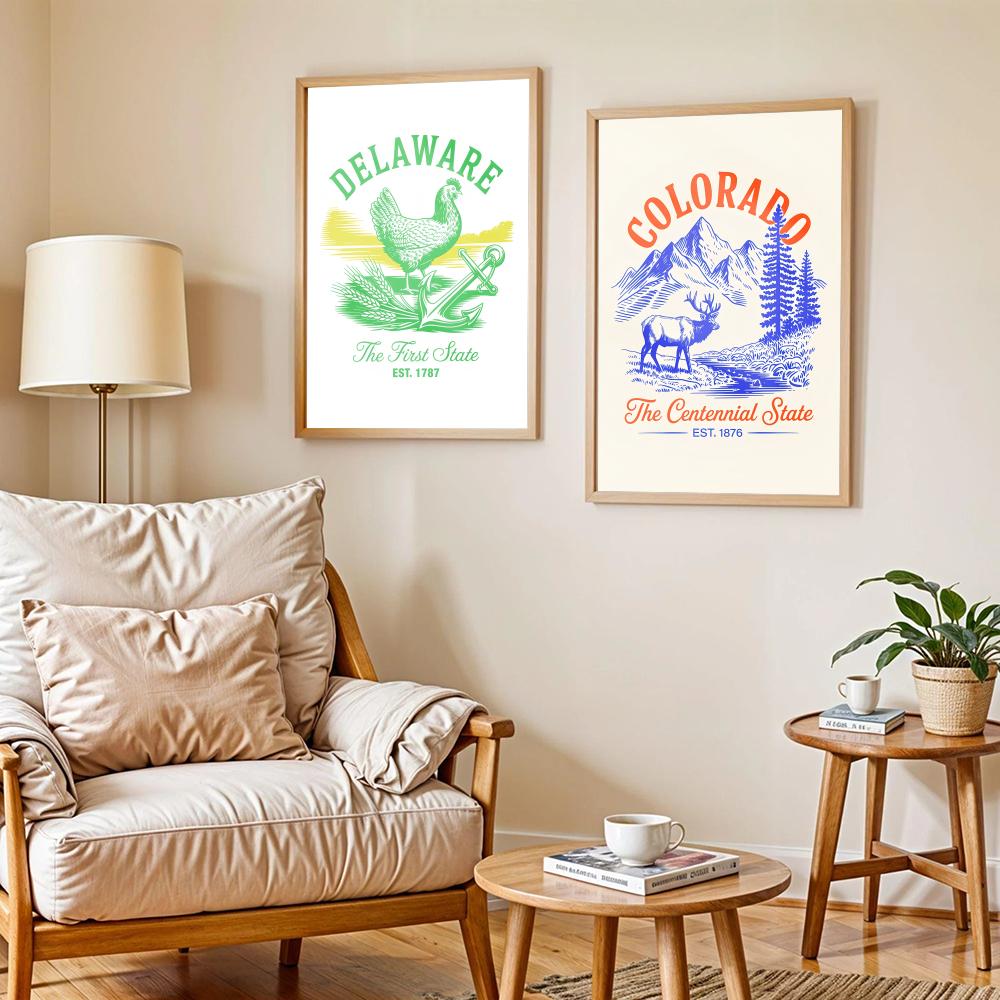 Tiermotiv US-Staaten Kunst-Des – Home Decor Living Room Ideas Bewertung und Preis