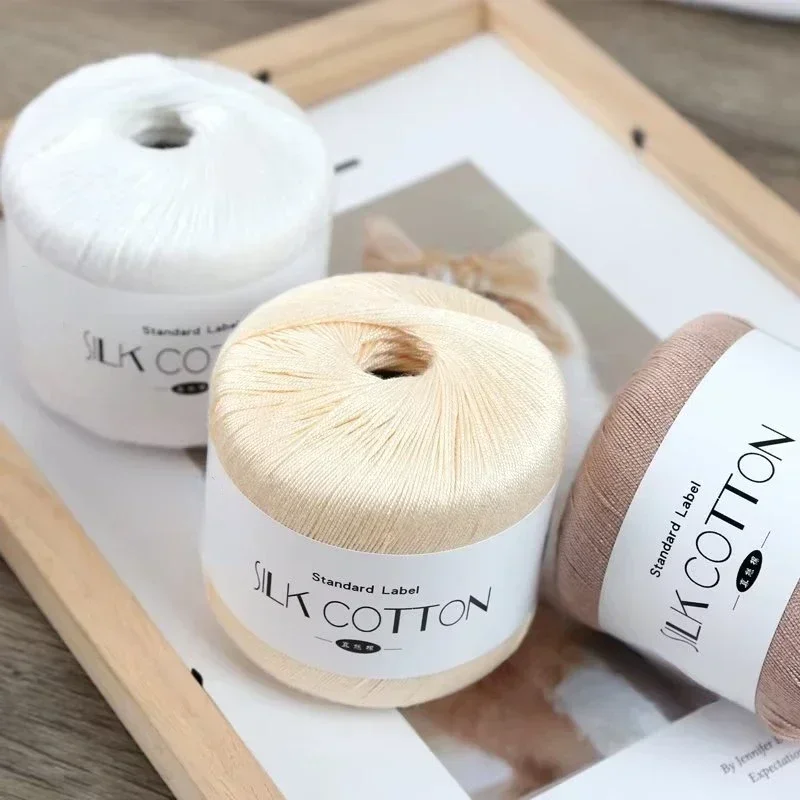 50 gr/teil Seide Spitze Baumwo – Yarn Home Decor Bewertung und Preis