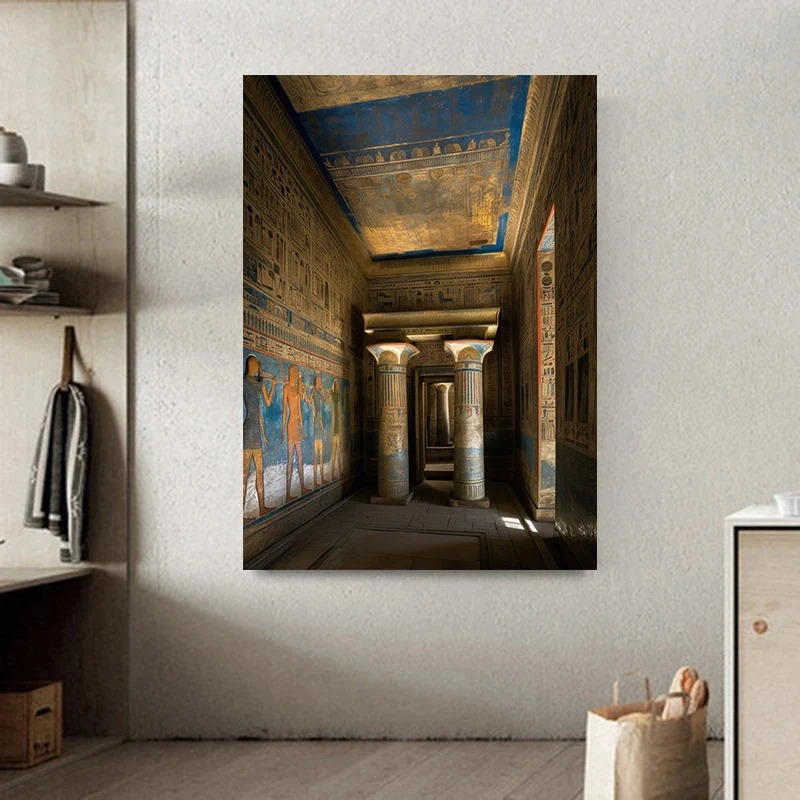 Alte Ägypten Landschaft große  – Home Decor Egypt Bewertung und Preis