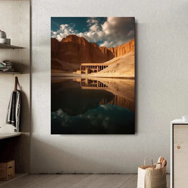 Alte Ägypten Landschaft große  – Home Decor Egypt Bewertung und Preis