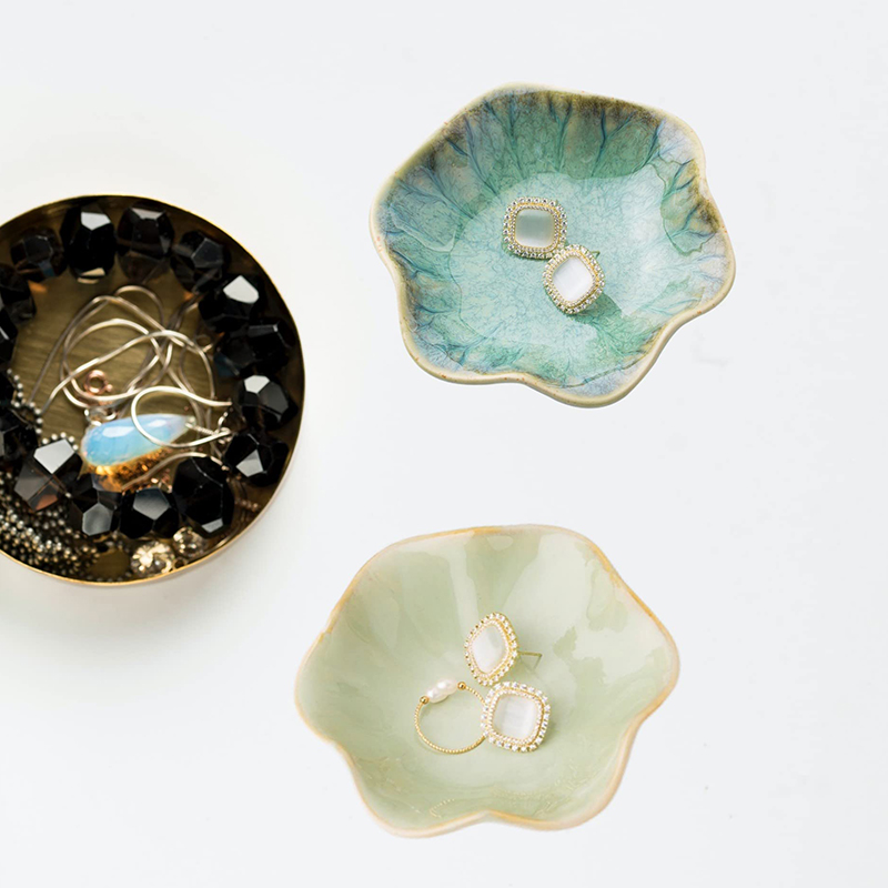 Keramik-Lotusblatt-Schmucktabl – Ceramic Trinket Dish Bewertung und Preis