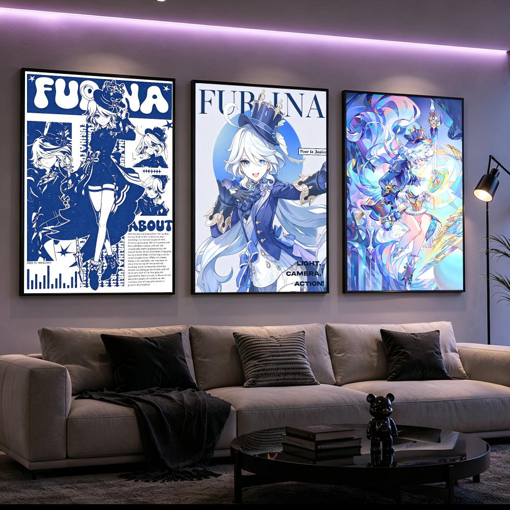 Character Furina Poster, Poste – Home Decor Living Room Ideas Bewertung und Preis