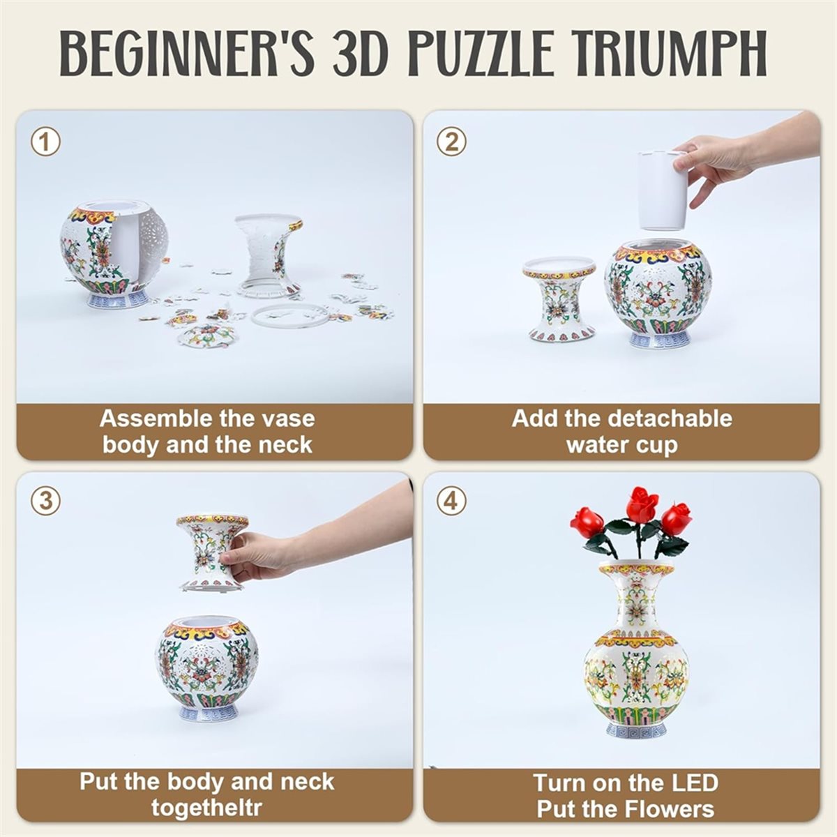 2026 Trend 3D-Licht-Puzzle-Vas – Home Decor Trend 2026 Bewertung und Preis