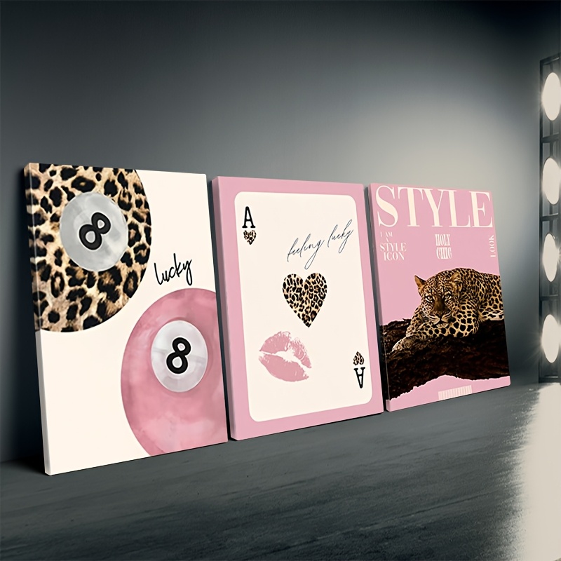 3-teiliger Leoparden-Geparden- – Home Decor Youtube Bewertung und Preis