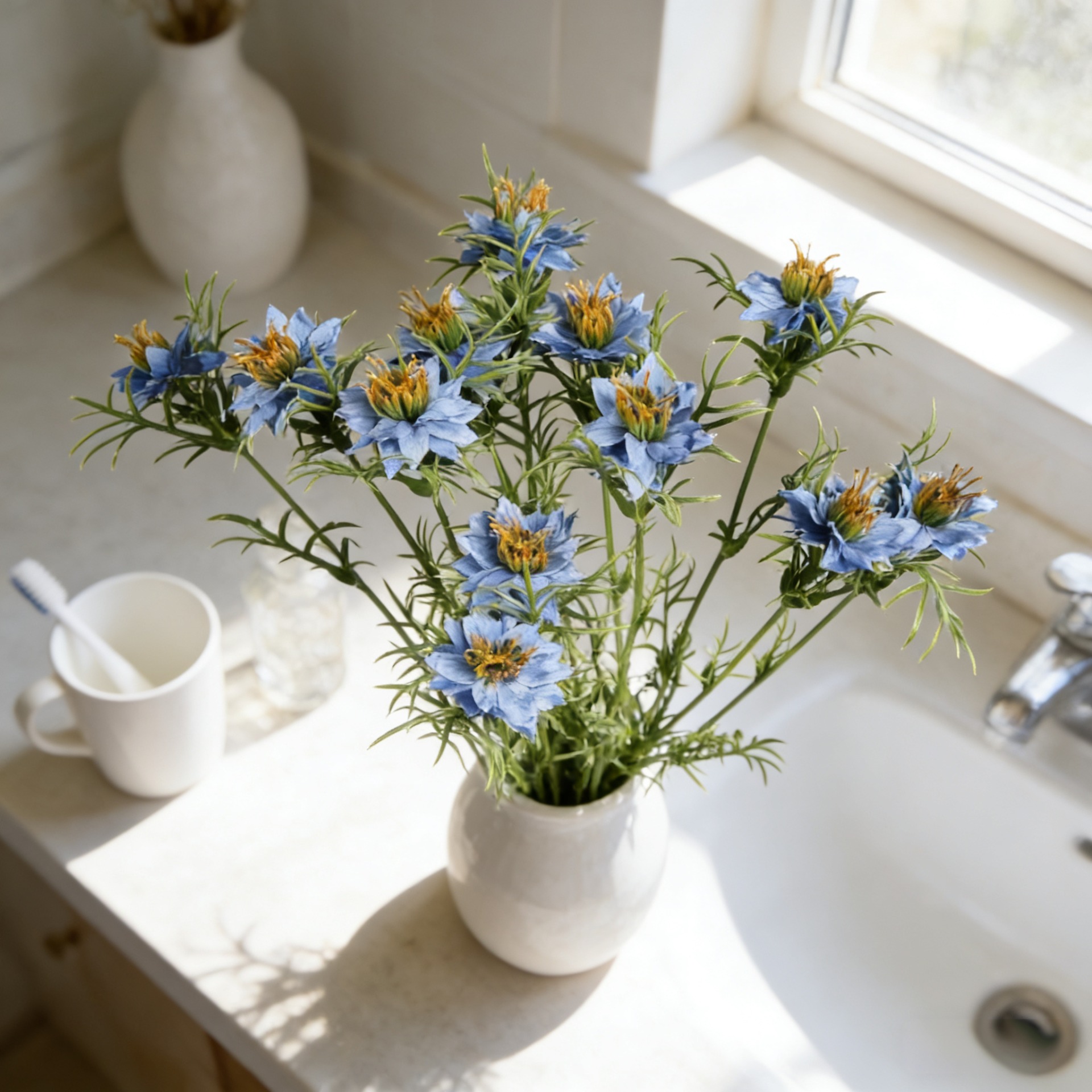 27 Zoll Faux Nigella Daisy Flo – Home Decor Daisy Bewertung und Preis
