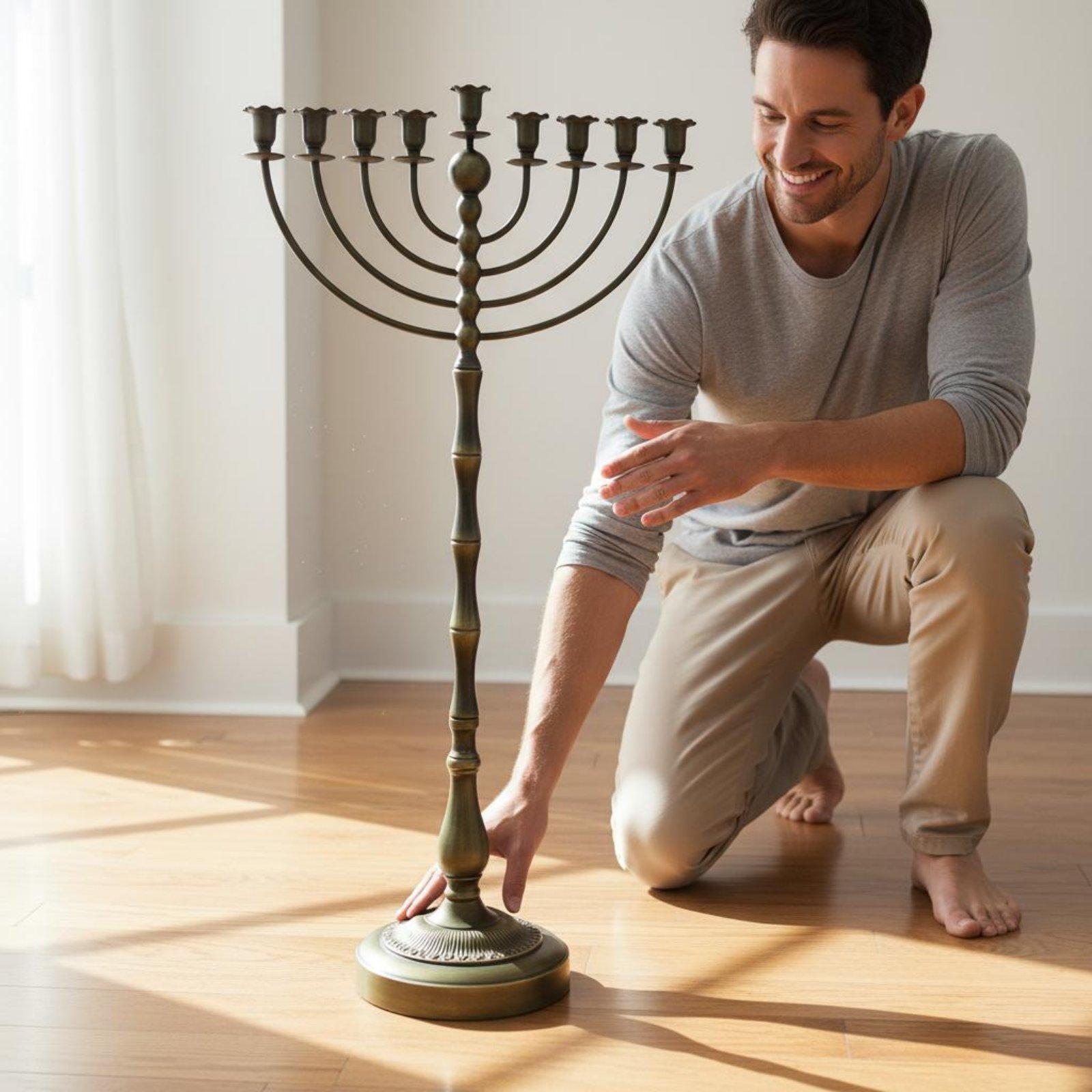 Antiker Bronze-Menora-Ständer  – Home Decoration Bewertung und Preis
