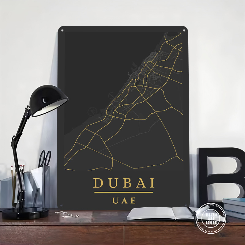 Dubai VAE Karten-Kunstdruck Po – Home Decor Uae Bewertung und Preis