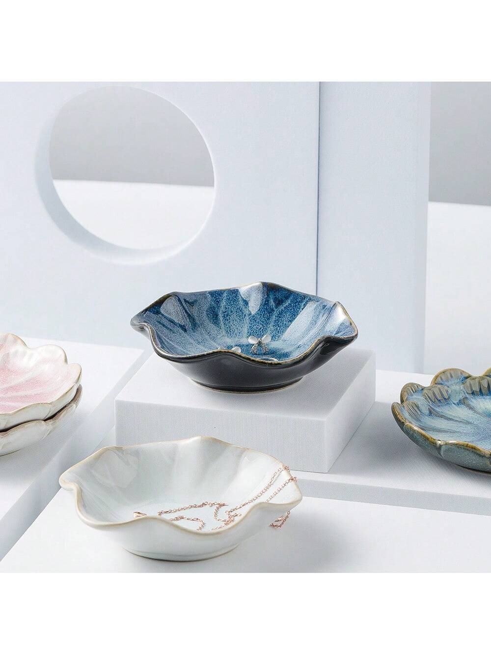 1 Stück keramisches, blütenför – Ceramic Trinket Dish Bewertung und Preis