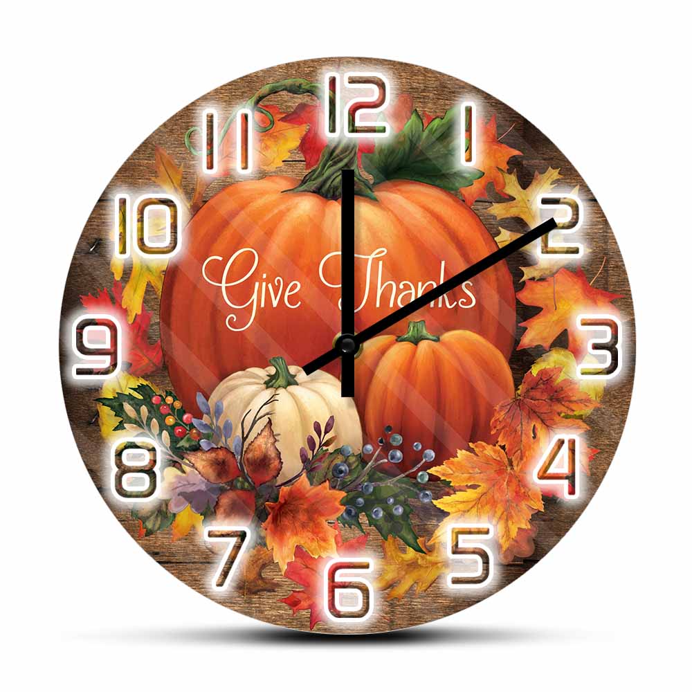 Wanduhr „Geben Sie Dank“ im mo – Home Decor Living Room Ideas Bewertung und Preis