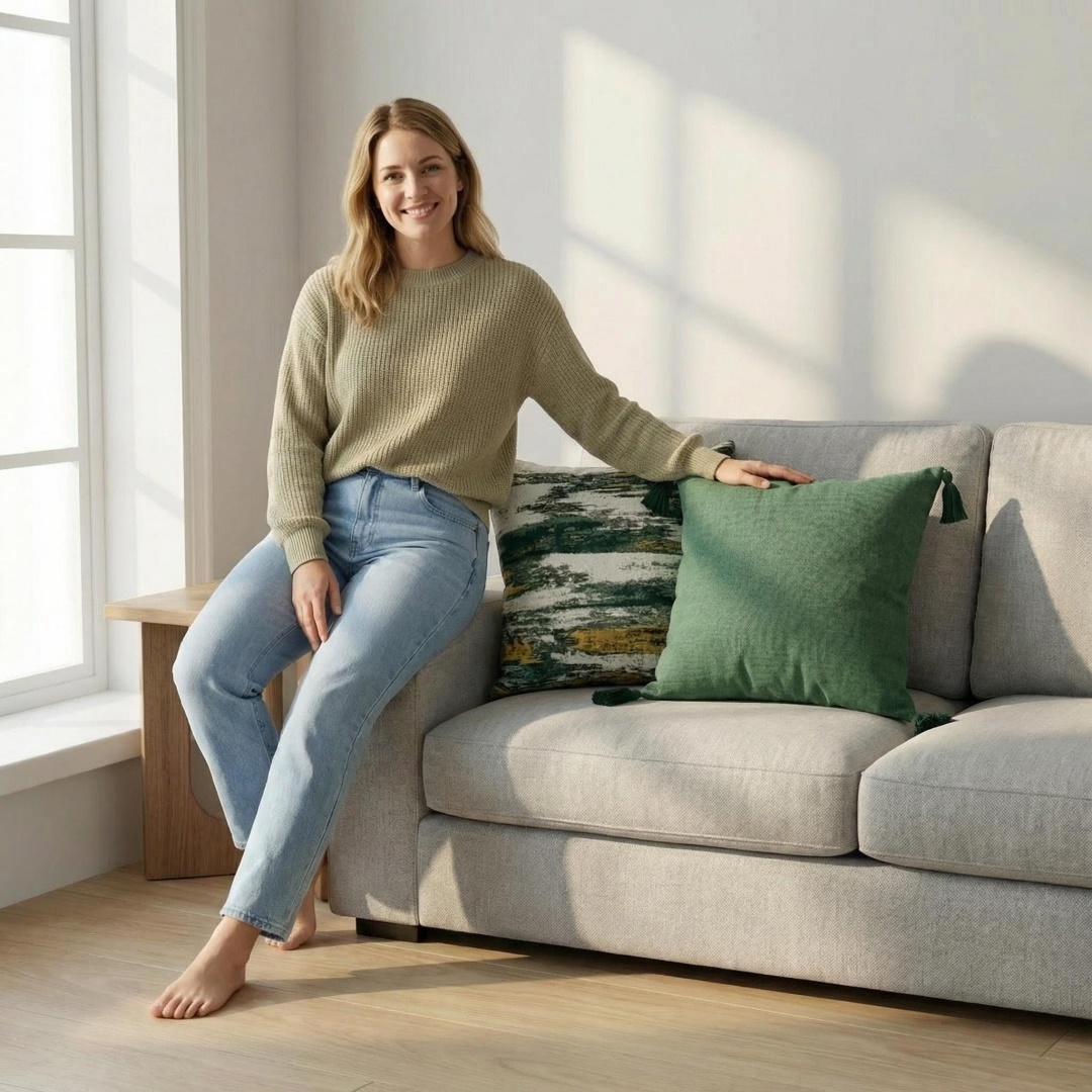 Nordisches Textur-Kissen aus g – Yarn Home Decor Bewertung und Preis