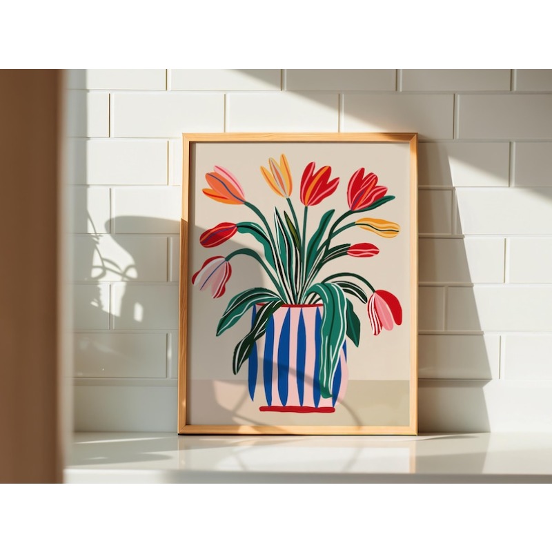 2 Stück Tulpenblumen-Leinwand- – Home Decor Youtube Bewertung und Preis