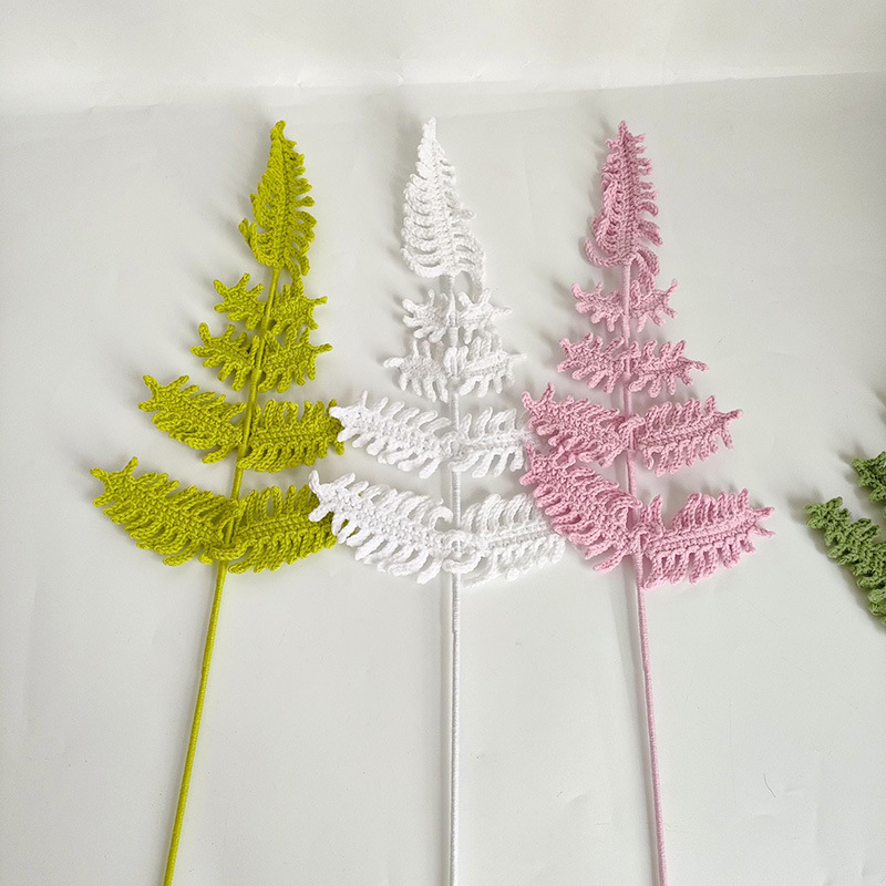 Neuer Blumenstrauß mit Farn bl – Yarn Home Decor Bewertung und Preis
