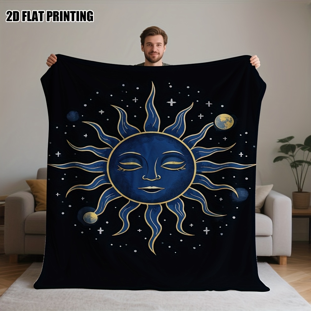 Cremefarbene Decke mit Mond-,  – Neutral Throw Blanket Bewertung und Preis