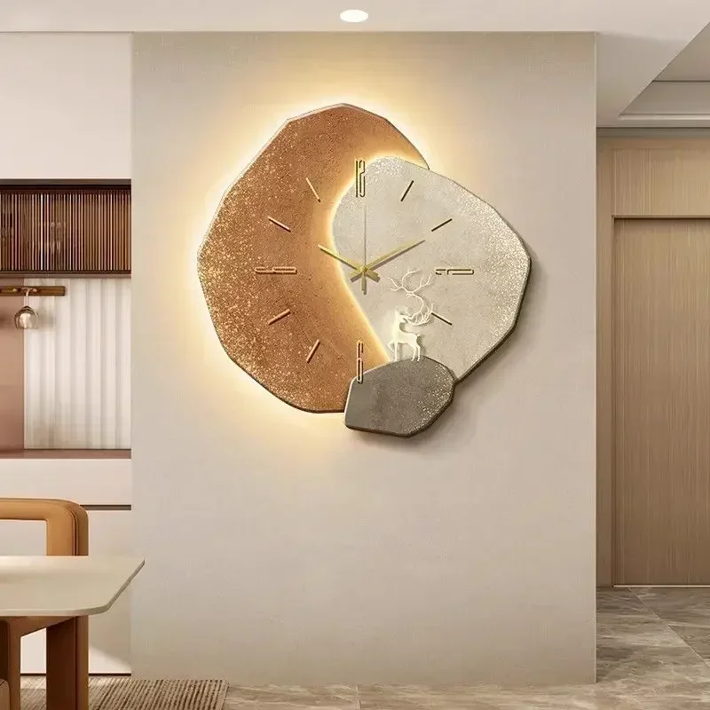2025 Moderne Uhr mit Licht-Des – Wall Clock Silent Bewertung und Preis